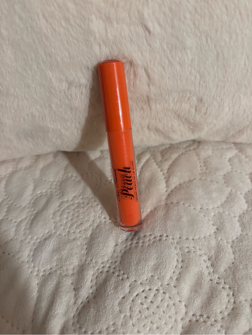 Too faced sweet peach lip gloss